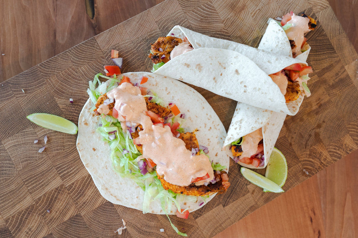 Korean BBQ Chicken Wraps