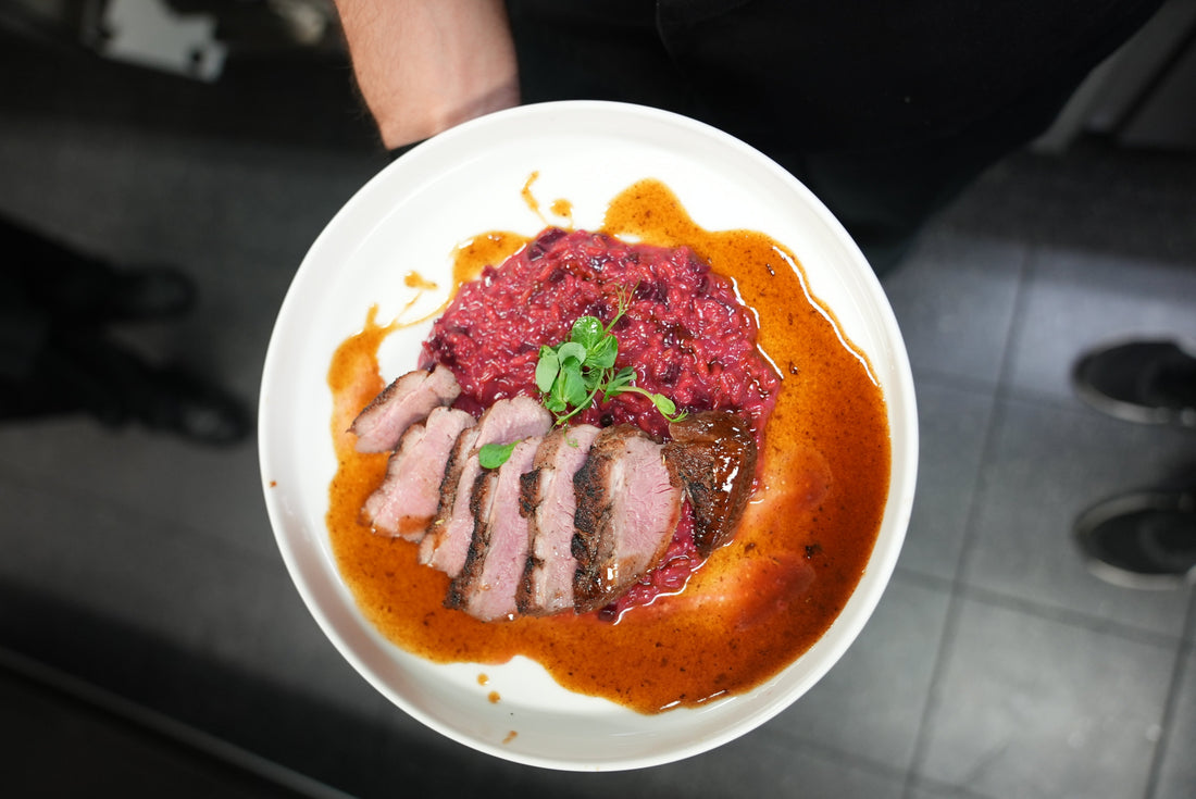 Roten Rüben Risotto