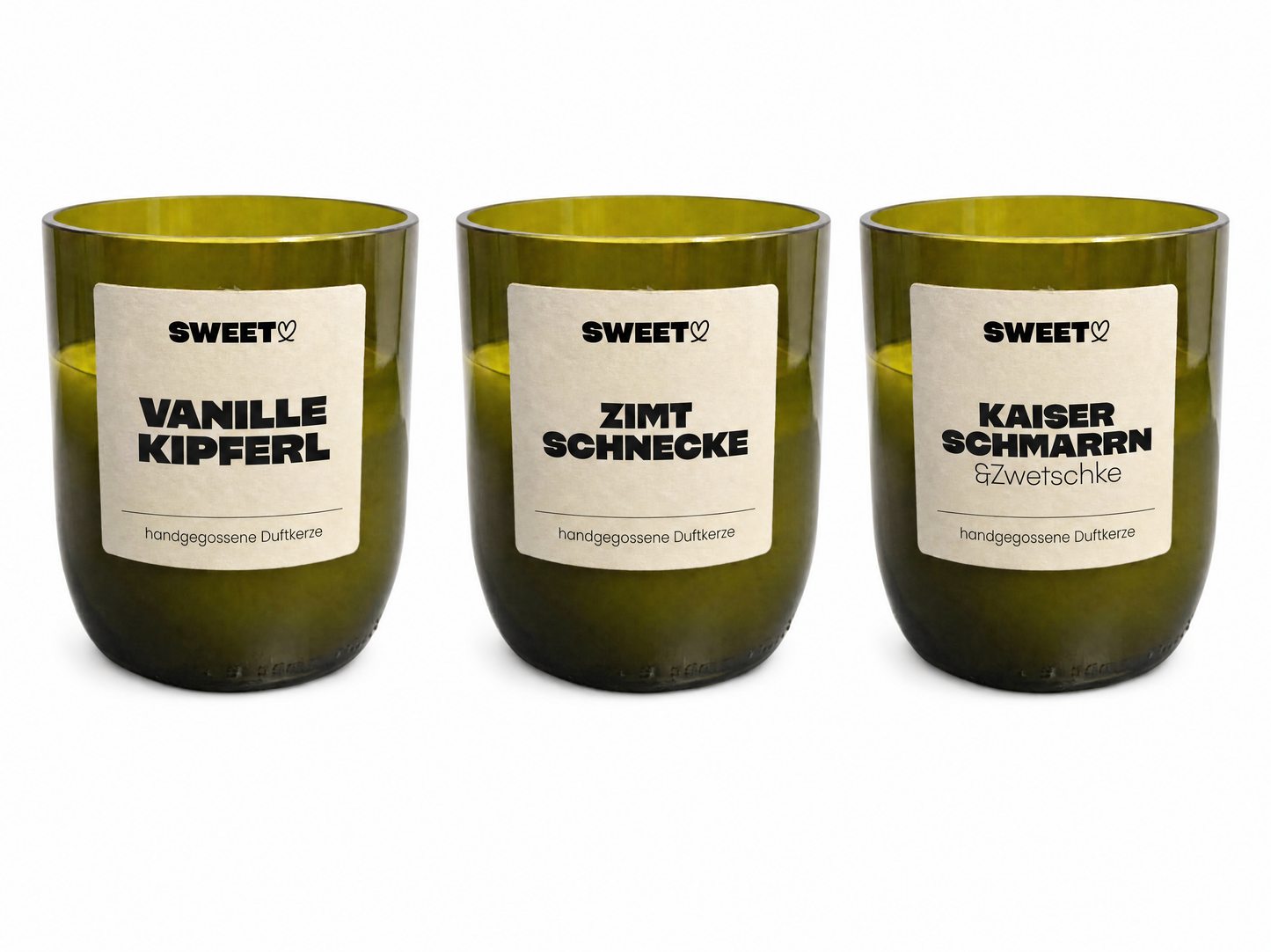 SWEET Duftkerzen-Set – 3er Bundle