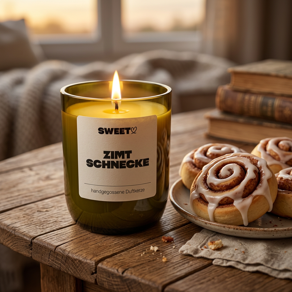 SWEET Duftkerze Zimtschnecke