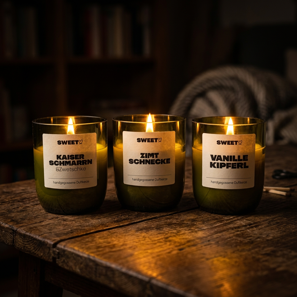 SWEET Duftkerzen-Set – 3er Bundle