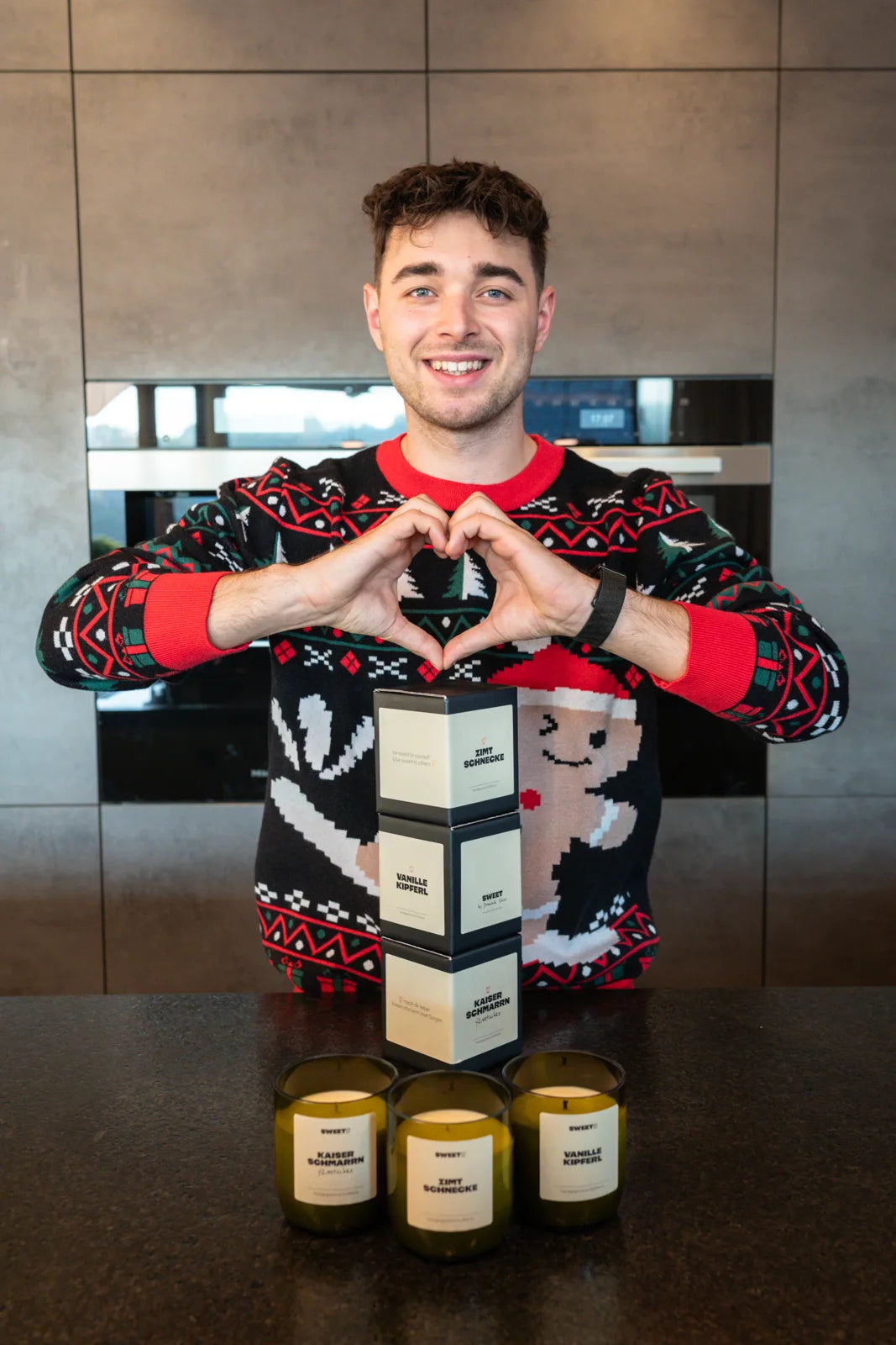 SWEET Duftkerzen und Geschenkverpackungen mit Dominik